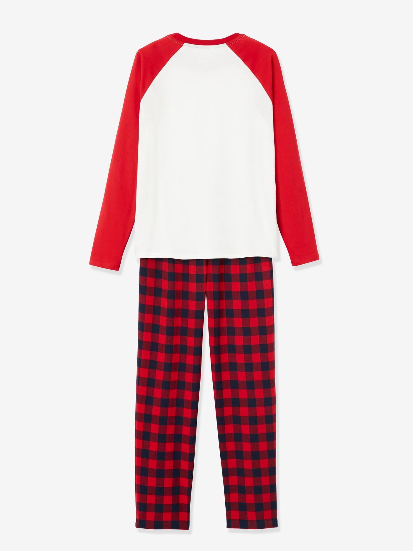 Coleção especial de pijamas natalinos femininos, pijamas lisos bege claro para toda a família com estampas.