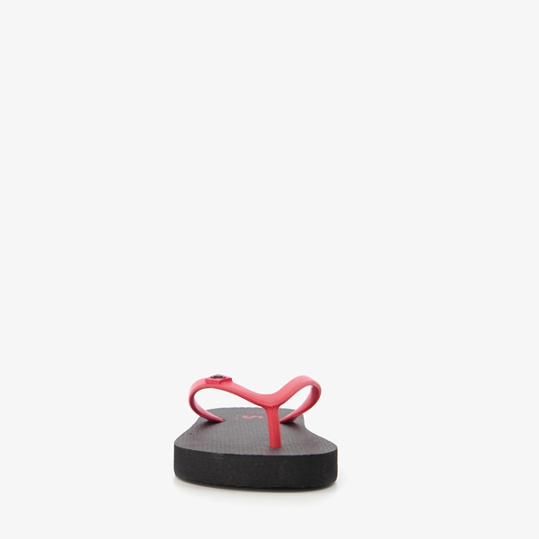 Jongens teenslippers zwart met rood
