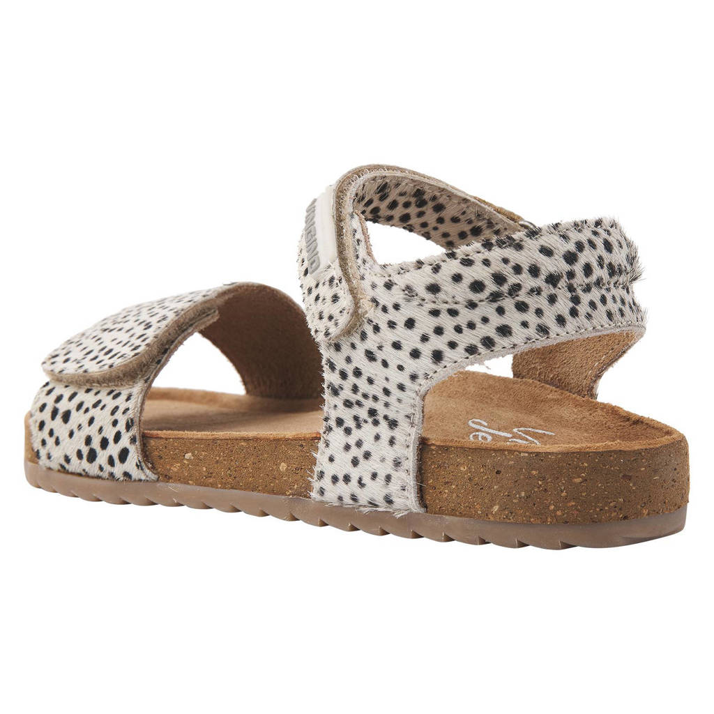 Vingino Tavileren sandalen met dierenprint wit/zwart