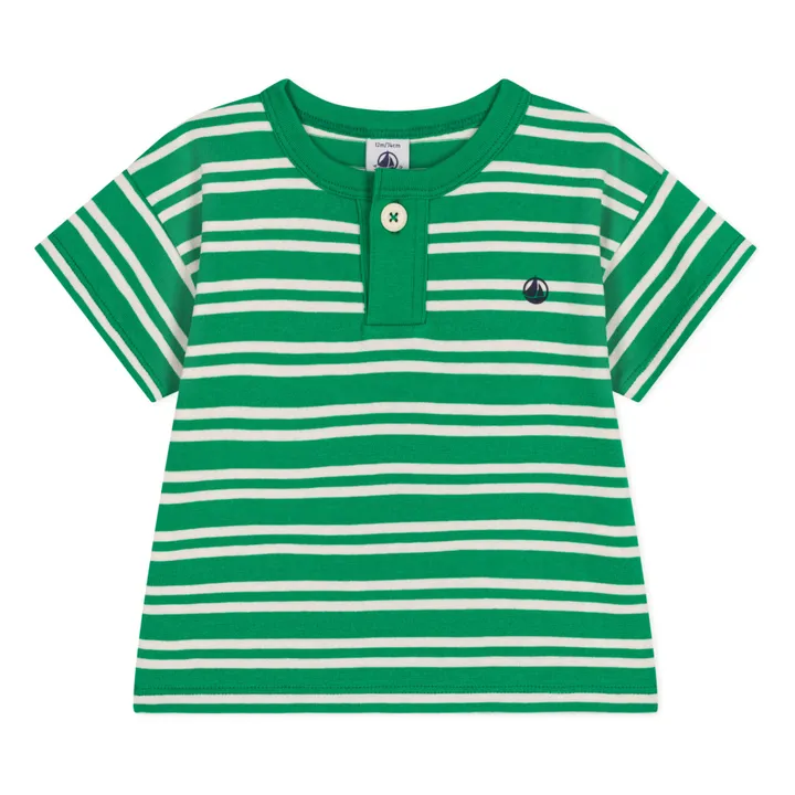 Petit Bateau T-shirt Mystere Rayé | Vert