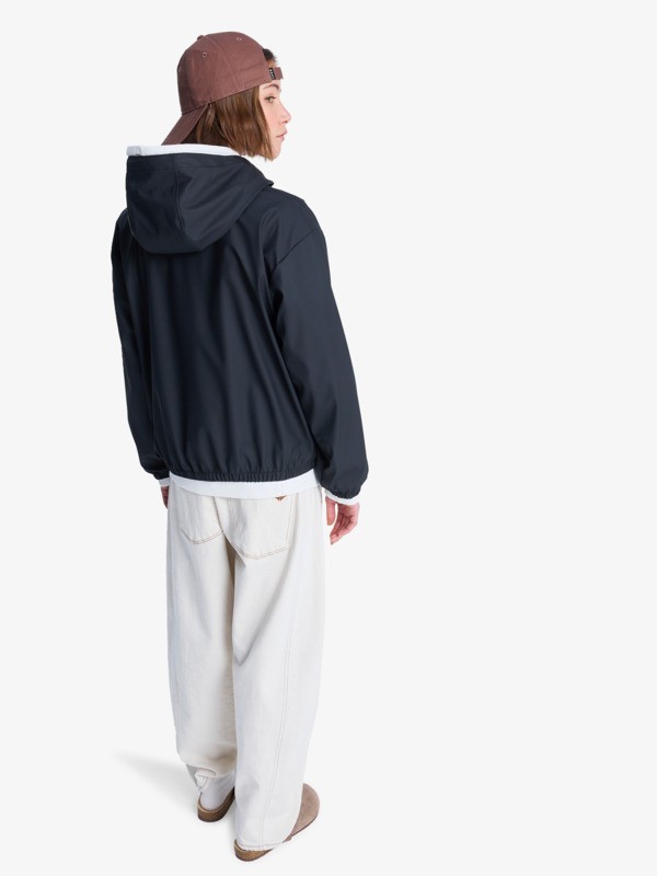 Wait For Me Light Veste imperméable à capuche Noir Femme