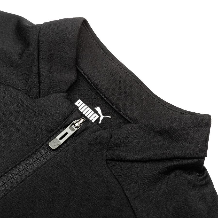 PUMA Maillot d'Entraînement IndividualFINAL Fermeture Éclair 1/4 - Noir Enfant