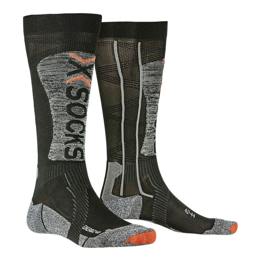 X-Socks SKI ENERGIZER LT - Chaussettes black/stone grey melange