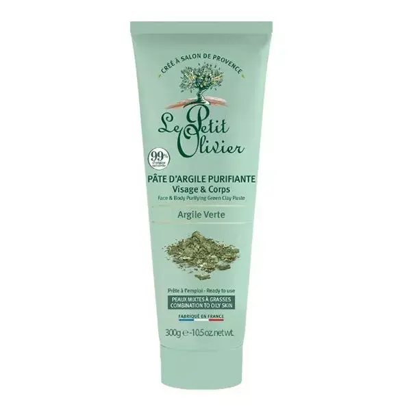 Pasta de Argila Purificante Le Petit Olivier para Rosto e Corpo 300g