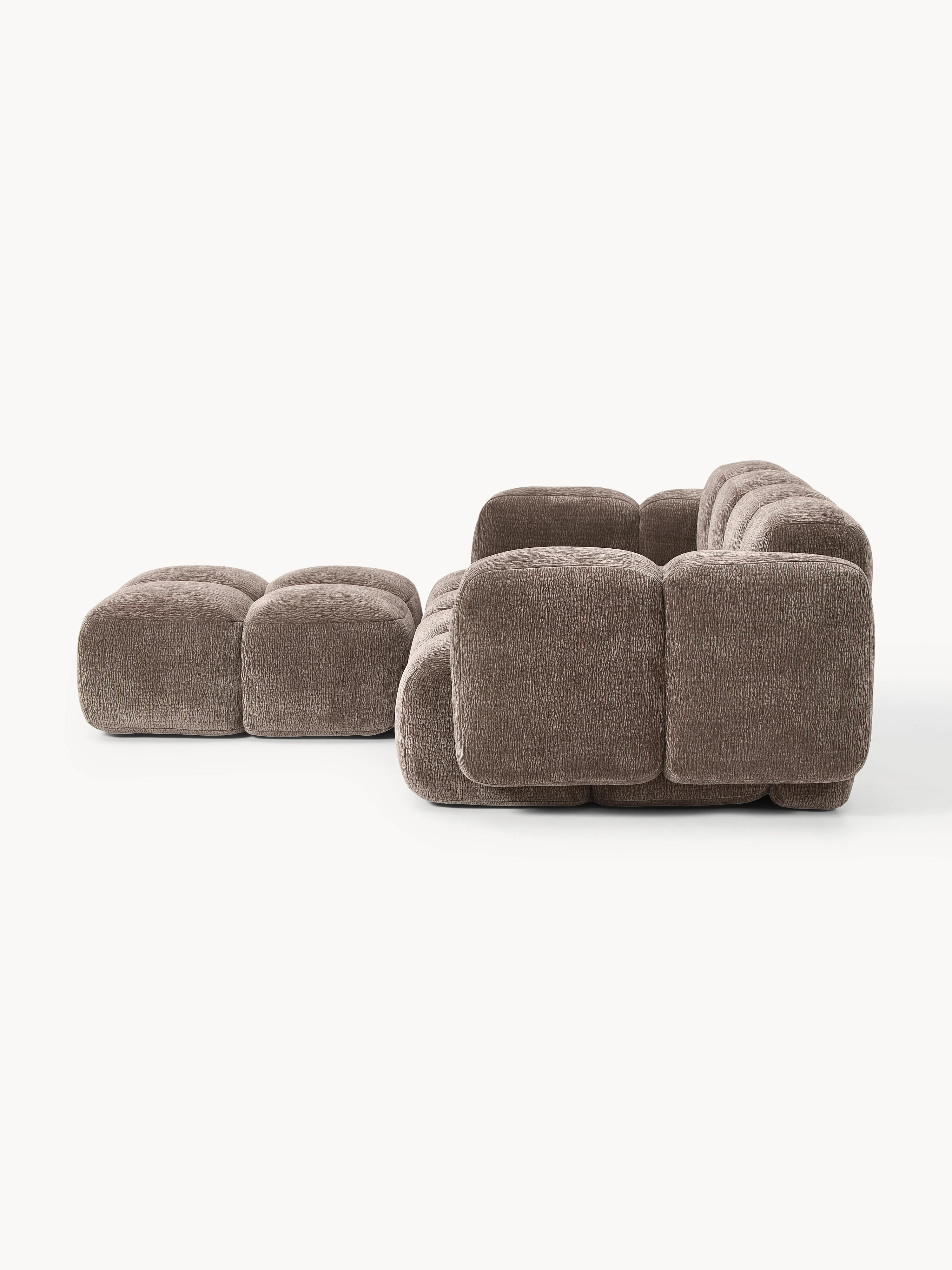 Modulaire bank Tayla (3-zits) met poef (links/rechts)