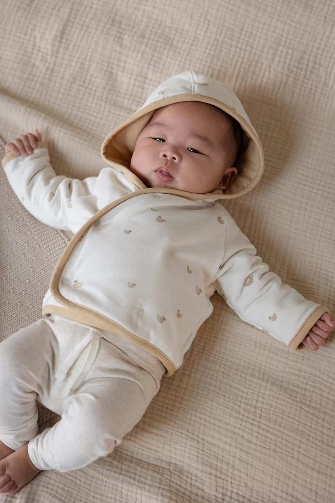 Noppies Newborn Vest Nuru - Reversible - Animals pattern Off white