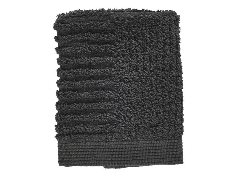 Zone Denmark Waschlappen Classic 30 x 30 cm, Anthrazit Waschtuch aus 100% Baumwolle
