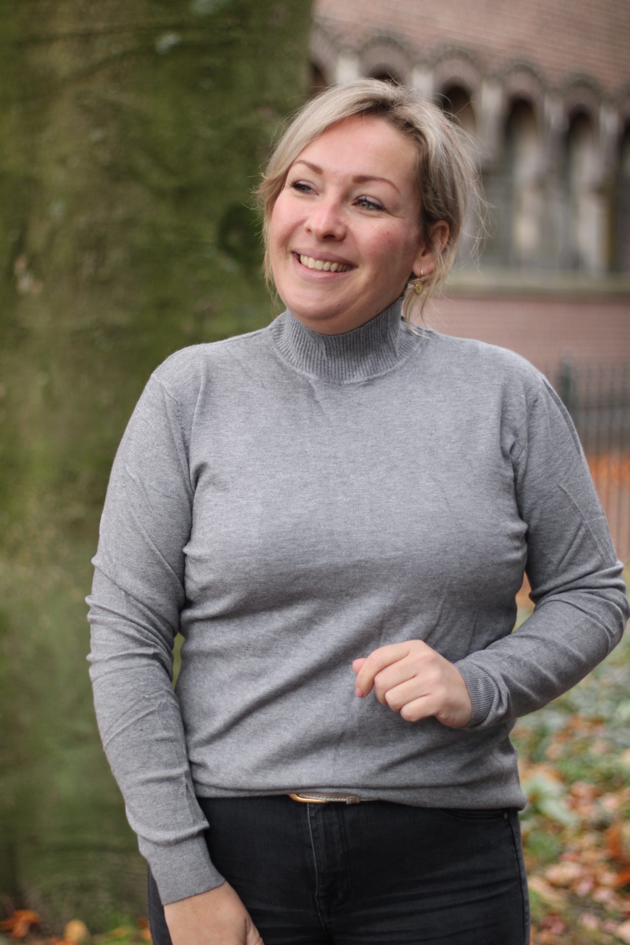 Tracy - Turtleneck - Grijs