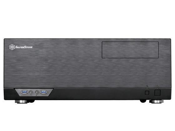 SilverStone PC-Gehäuse GD09B Geräuscharmes Gehäuse für Heimkinoumgebungen