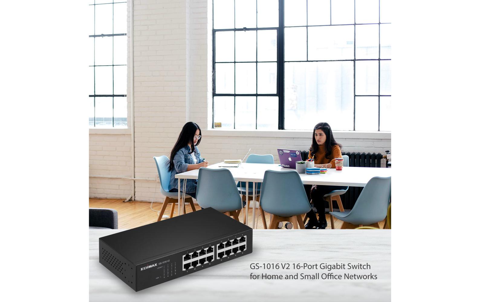 Switch GS-1016 V2 16 PortGigabit Switch mit 16 Ports