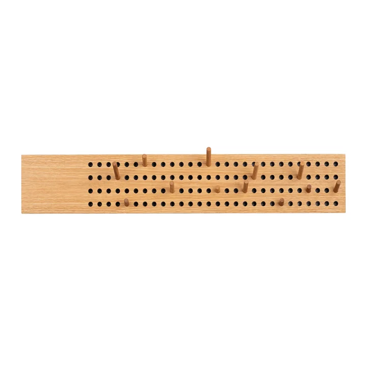 We Do Wood - Scoreboard Garderobe gross, horizontal, Eiche natur