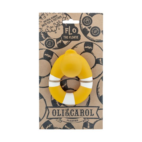 Oli & Carol Floatie Duck Badspeeltje - Yellow
