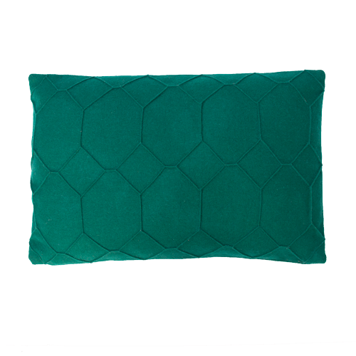 Kussen Hexagon cadmiumgreen wolvilt