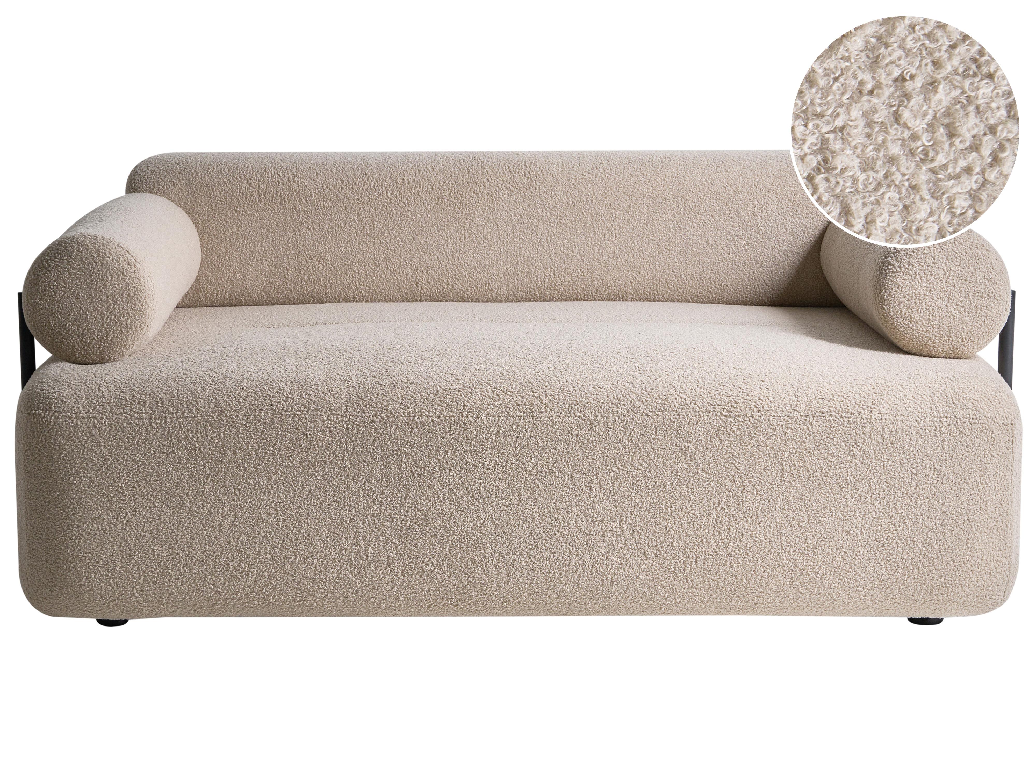 Bank 2-zits ELVA Bouclé Beige