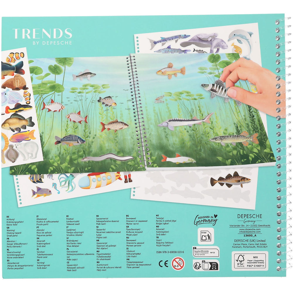 Køb TRENDS by Depesche Create Your Ocean Life Med Holofoil-Stickers