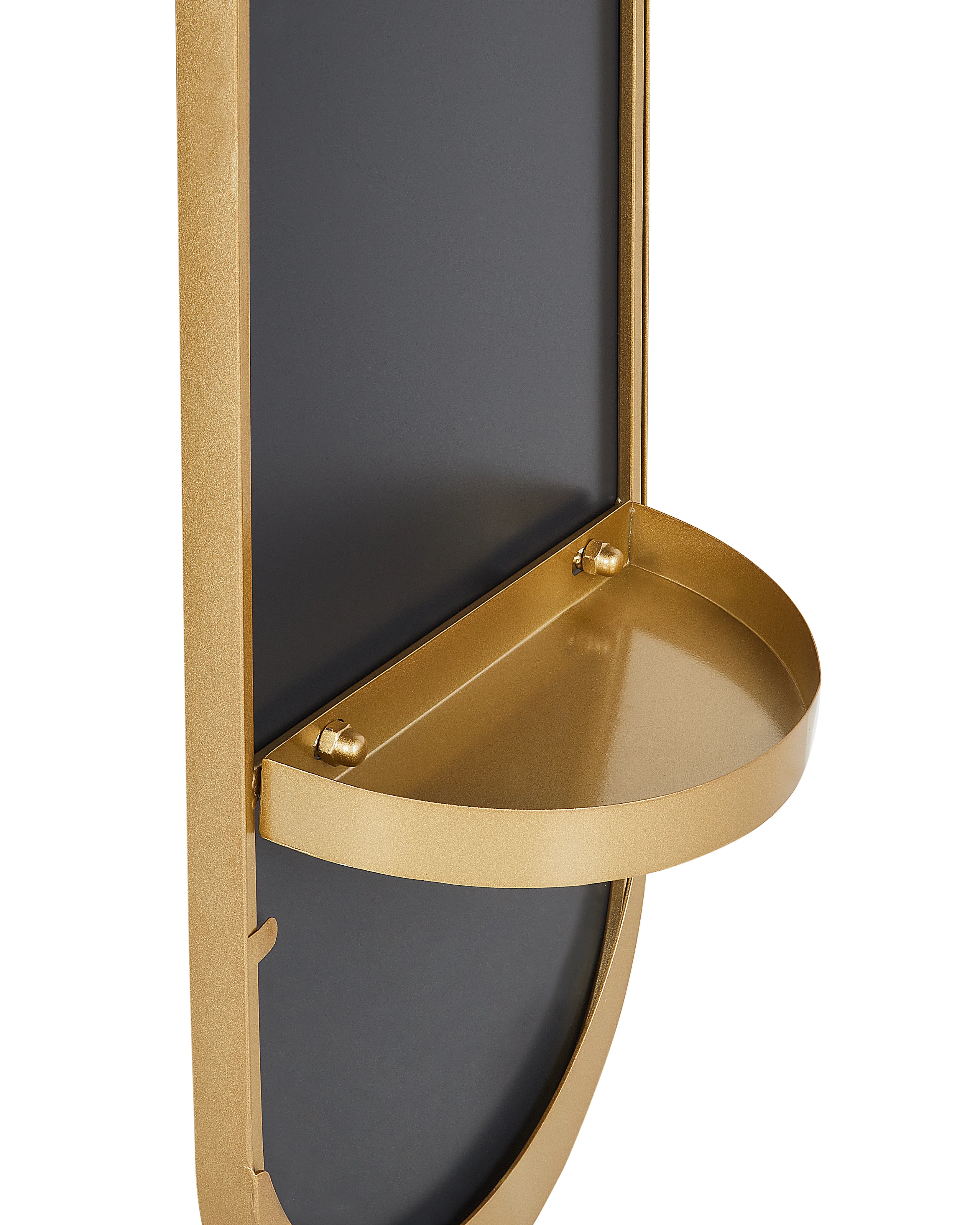 Kapstok met spiegel MOODY 170 cm Metaal Goud