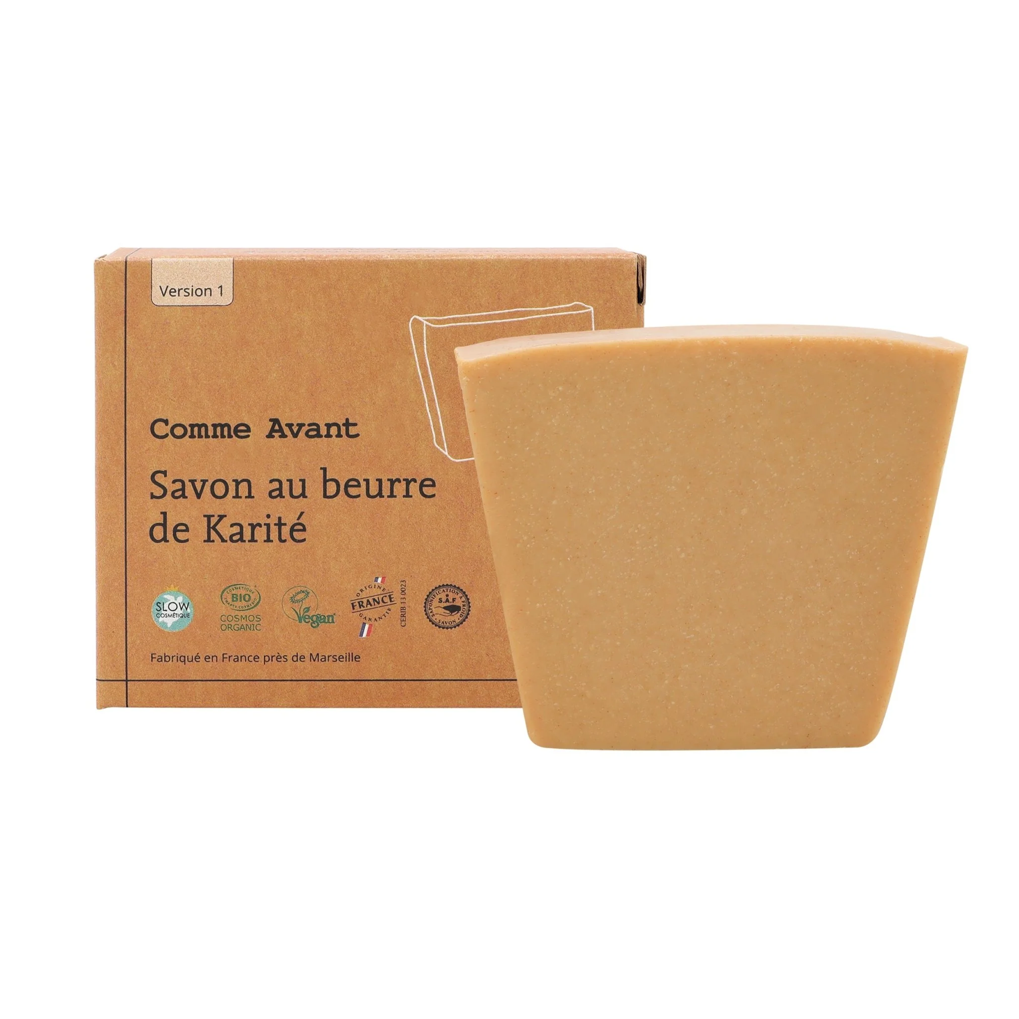 Savon au beurre de karité - Version 1 - 1 savon - 100g / Sans