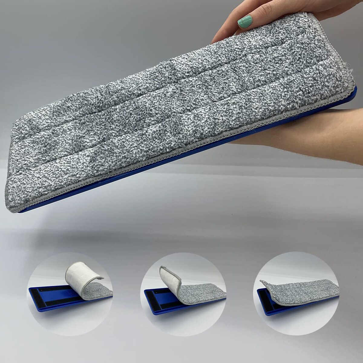 Starlyf® Bodenwischer Set, Wischsystem selbstreinigend, Doppelkammereimer Autoclean Mop + 2 Matten