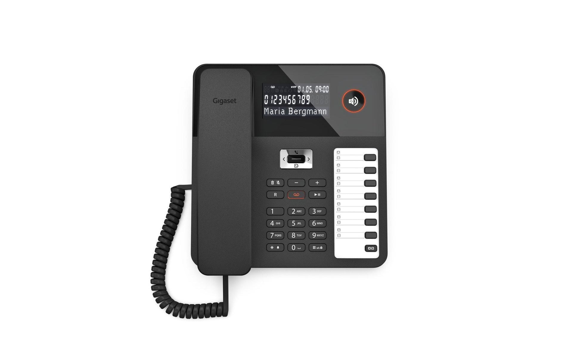 Tischtelefon DESK 800A SchwarzDas Wand- und Tischtelefon für komfortable Telefonie mit Anrufbeantworter
