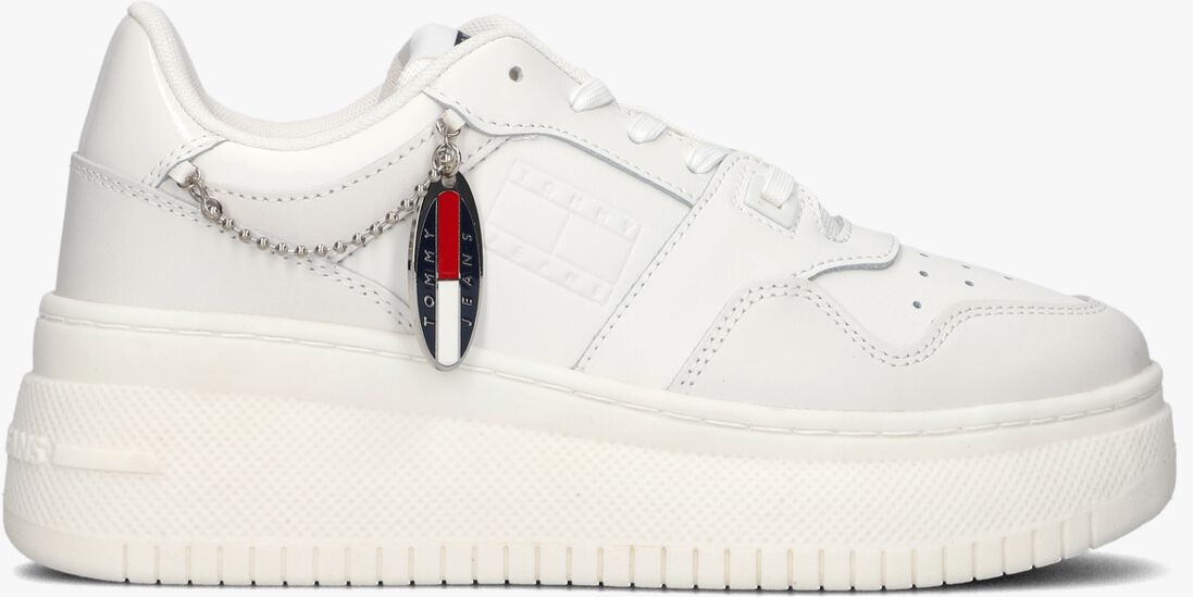 TOMMY JEANS witte tommy jeans lage sneakers tjw retro basket flatform