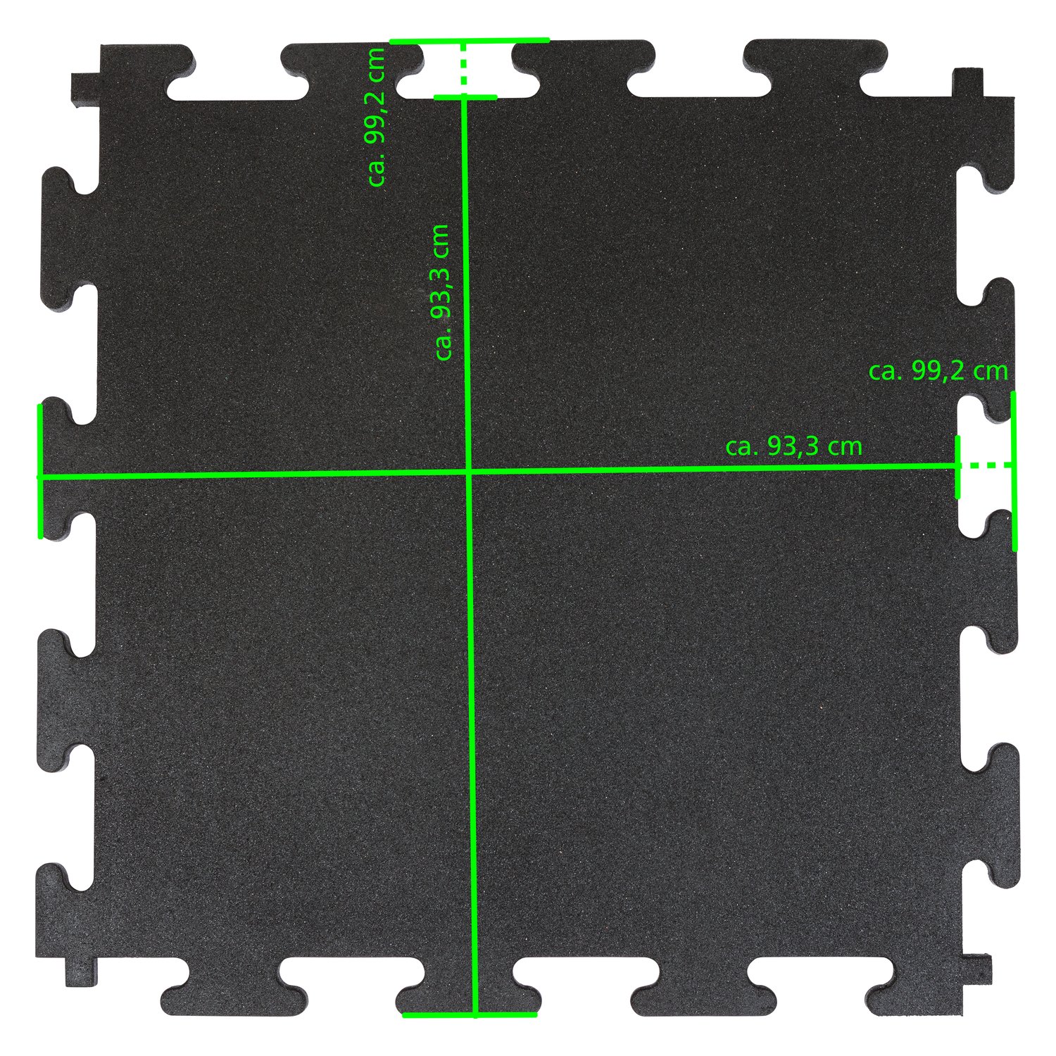 Loesdau Stallmatte  - schwarz - 2.0 cm - 2.2 cm