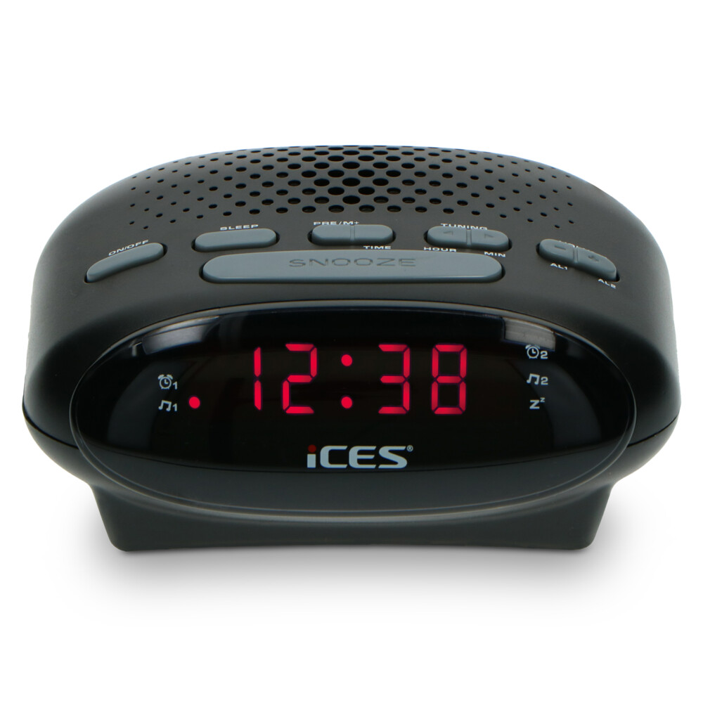 Alecto Wekkerradio Zwart