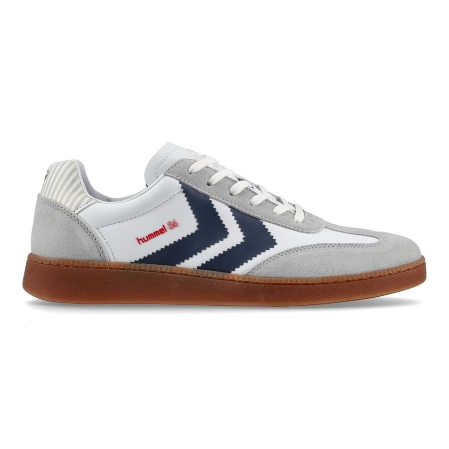 Hummel Chaussures Coupe du Monde 1986 - Gris/Blanc/Bleu
