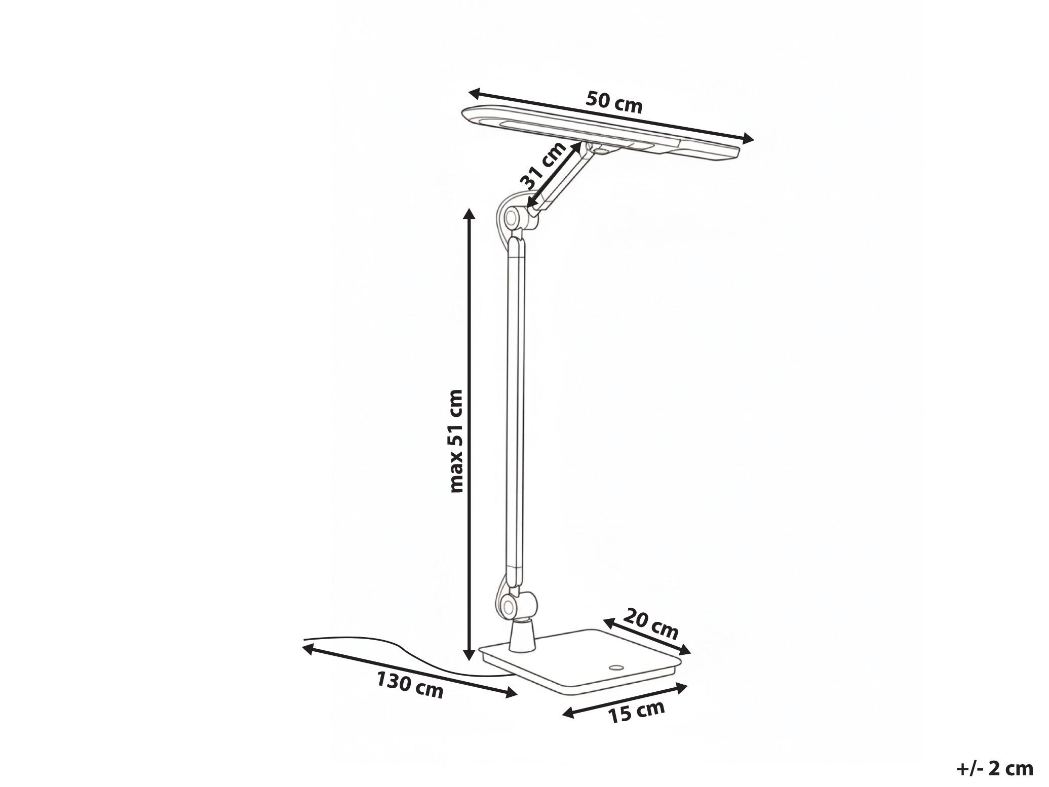 LED bureaulamp SERPENS met dimmer Grijs
