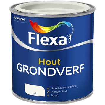 Flexa hout grondverf wit 250 ml