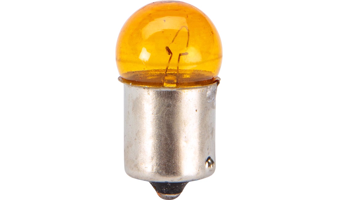 Pære BA15S, 12V-10W, Orange