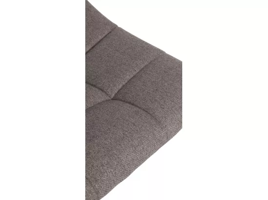 Tabouret de bar - Tissu & Métal - Gris - Jerry
