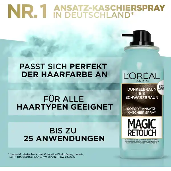 Ansatz-Kaschierspray Dunkelbraun bis Schwarzbraun
