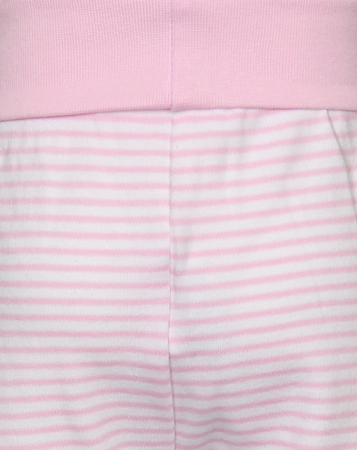 Schlupfhose STERNCHEN geringelt in rosa/weiß