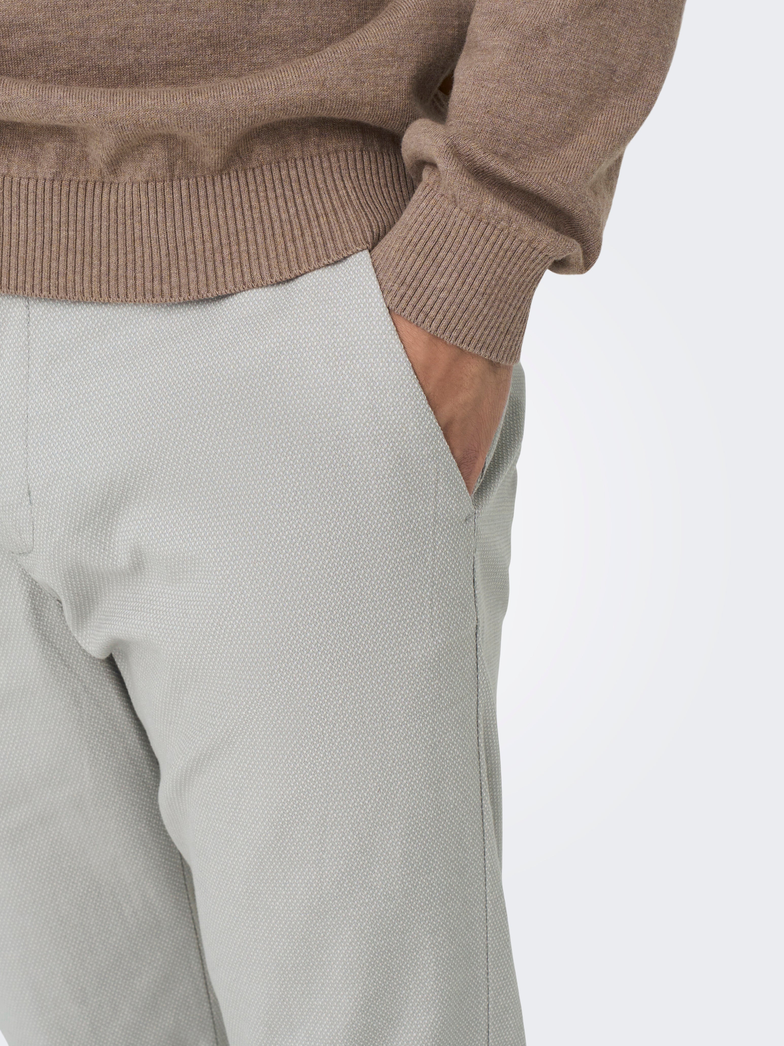 ONSMARK Slim Fit Hose Limestone