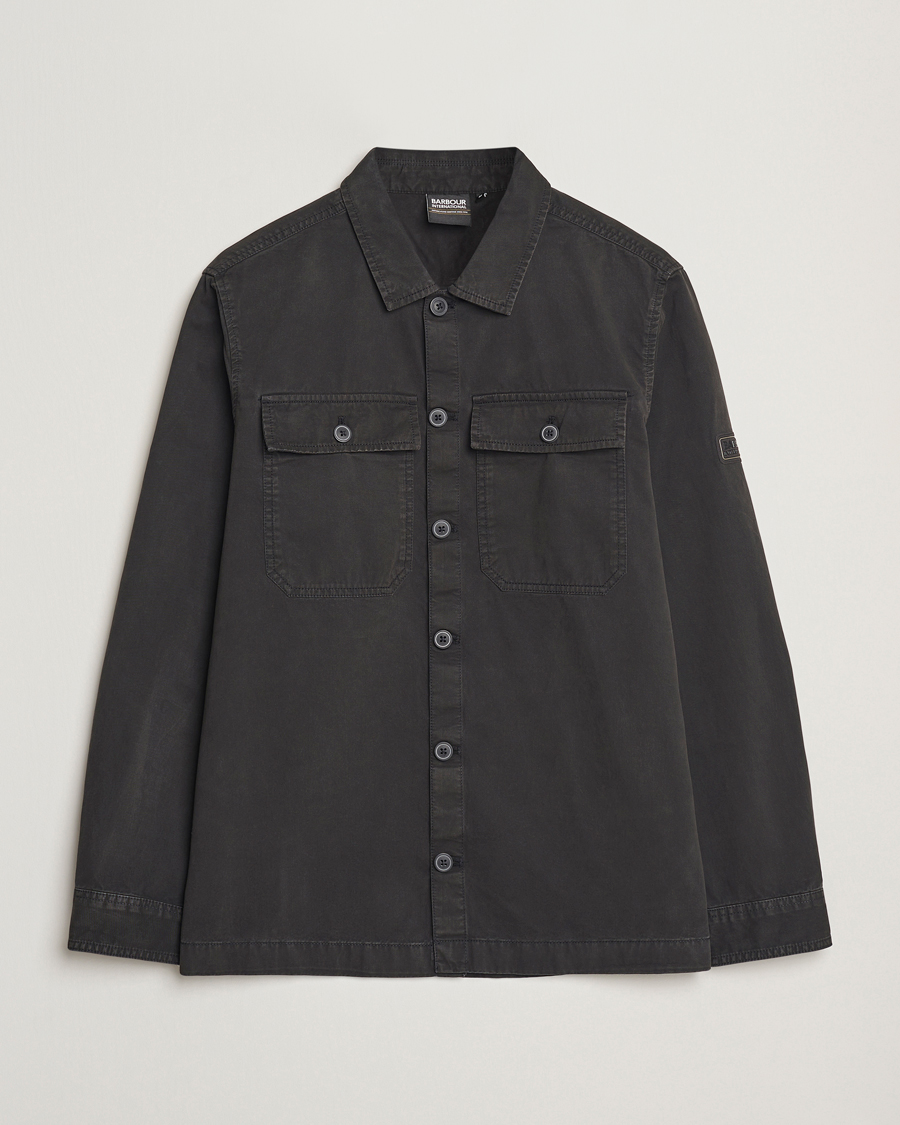 Barbour International Arlo Cotton Overshirt Black