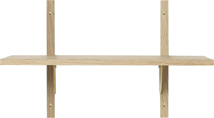 ferm LIVING Sector Shelf S/N - Oak - Brass Oak/brass