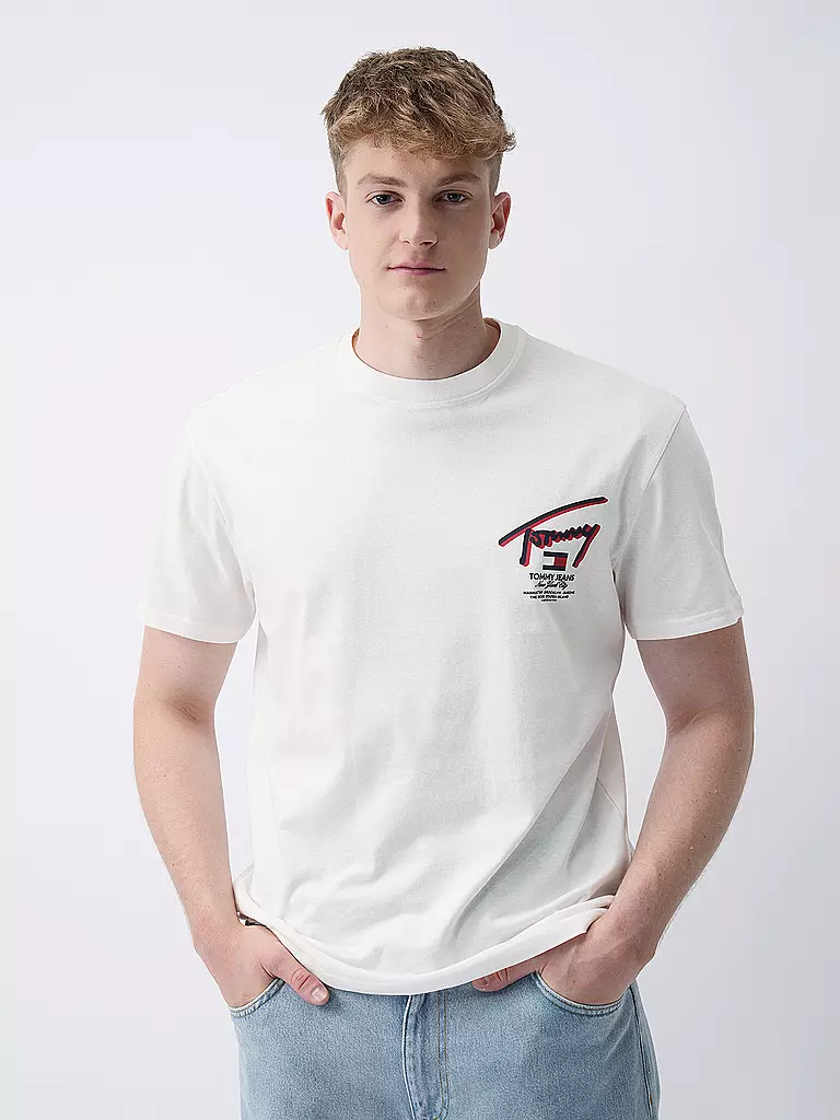 TOMMY JEANS T-Shirt weiss