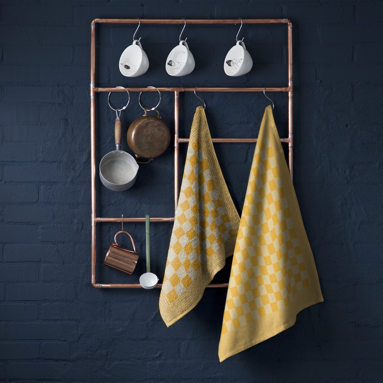 DDDDD theedoek Barbeque - 60x65cm - Ochre - 6 stuks