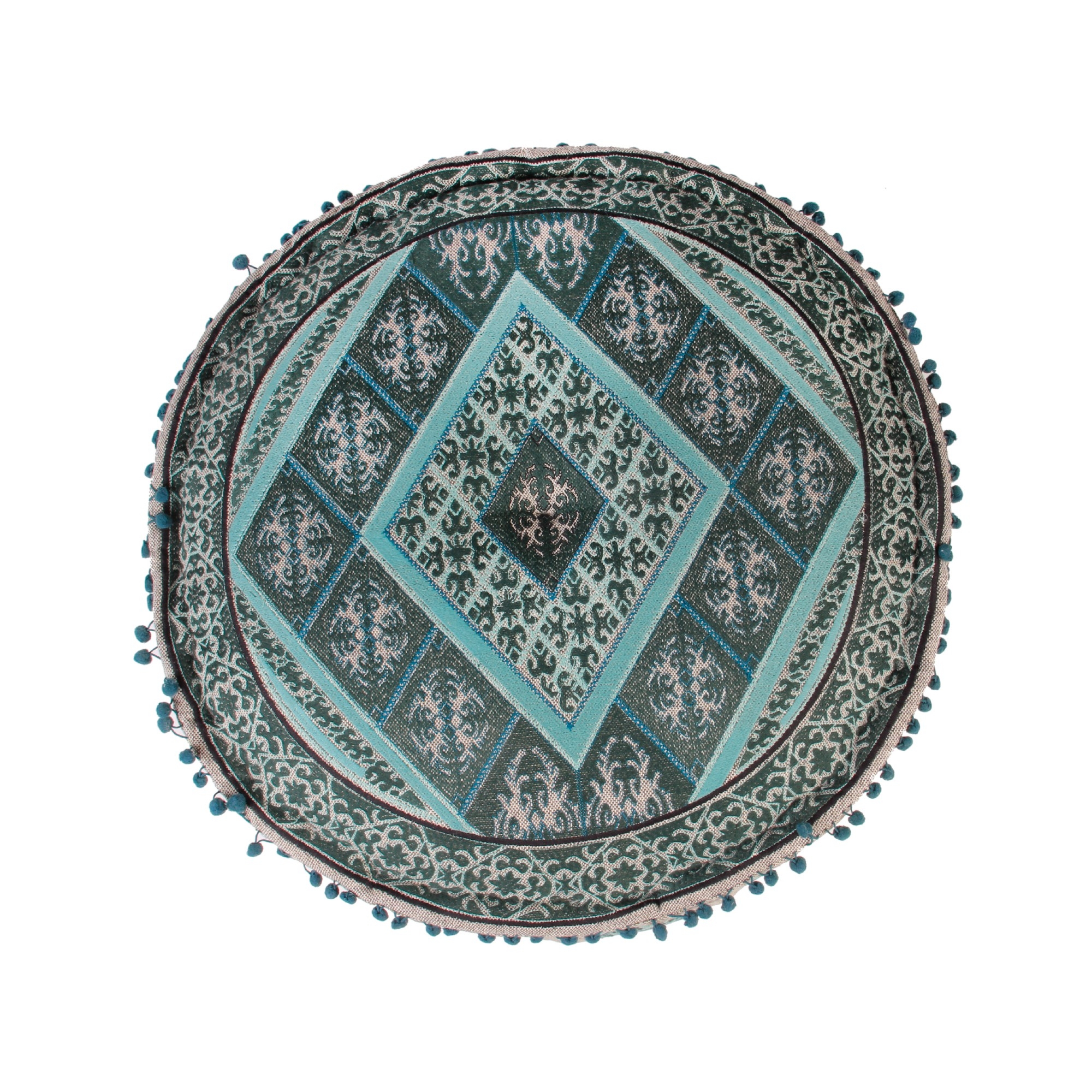 Sitzpouf 'Shila', mint, Ø 60 cm, H 20 cm von fischer's lagerhaus