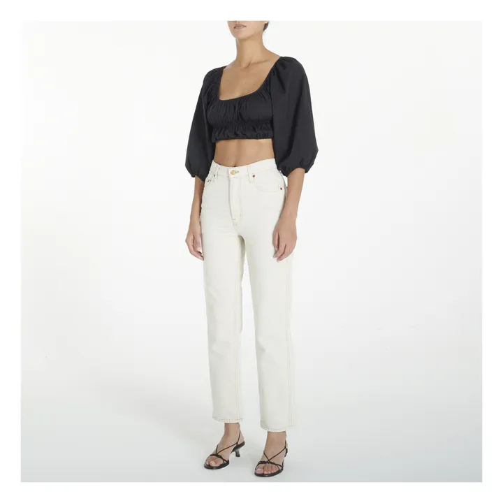 B Sides Jean Taille Haute Louis | Tile White