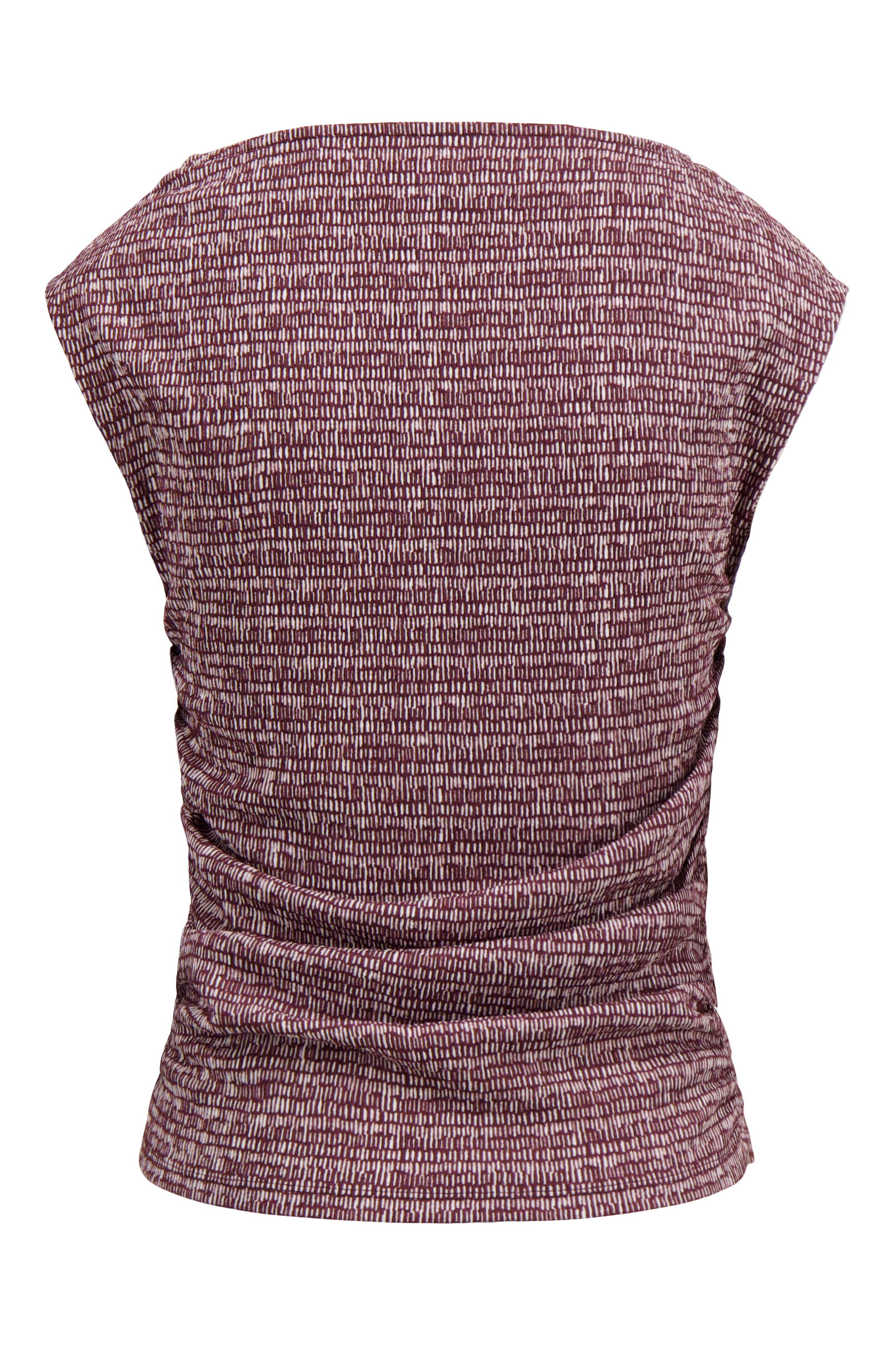jersey top mouwloos met grafische print