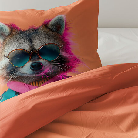 Dekbedovertrek Animal Couture  - Racoon