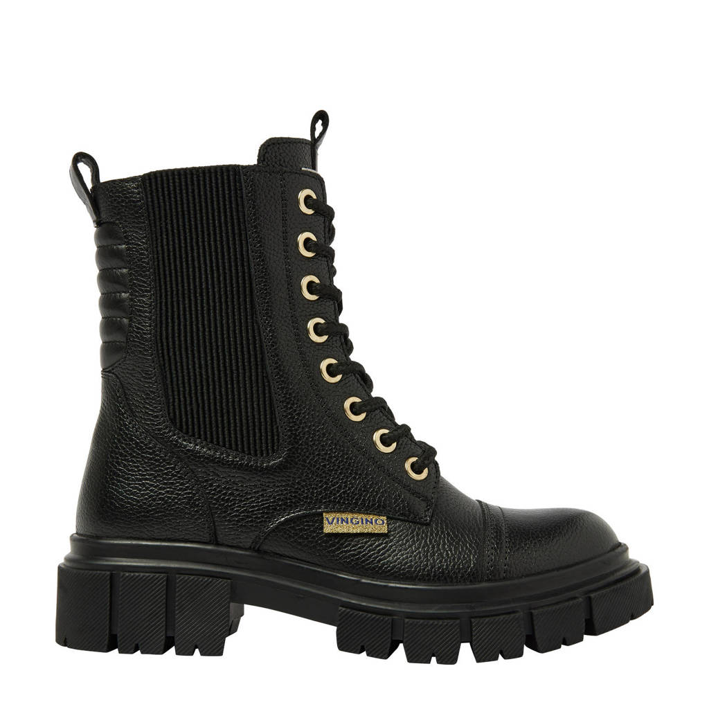 Vingino Siennaleren veterboots zwart