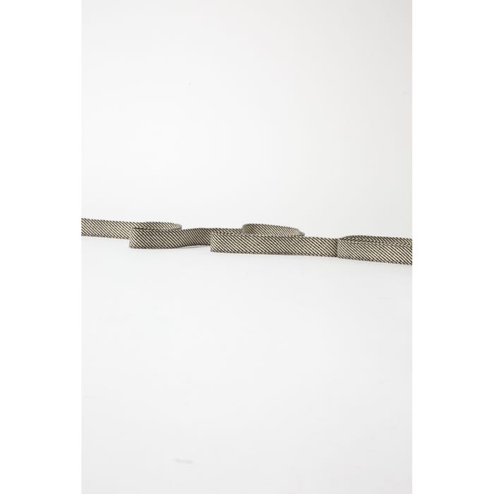 Atelier Veritas-Lint streep bicolour 25mm - per meter