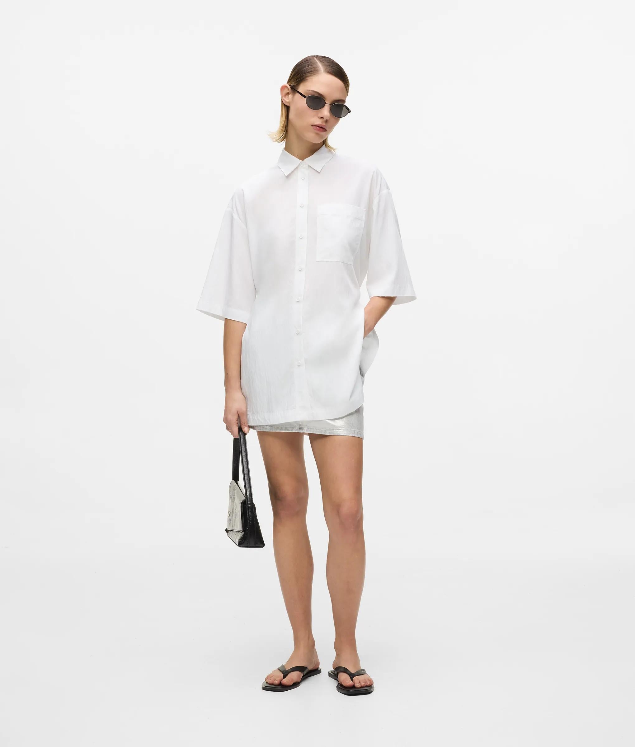 Shirt met korte mouwen en stropdas