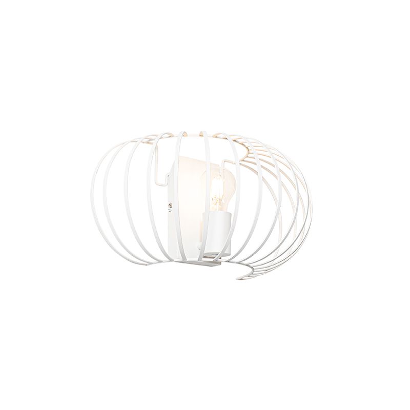 Design wandlamp wit 39 cm - Johanna