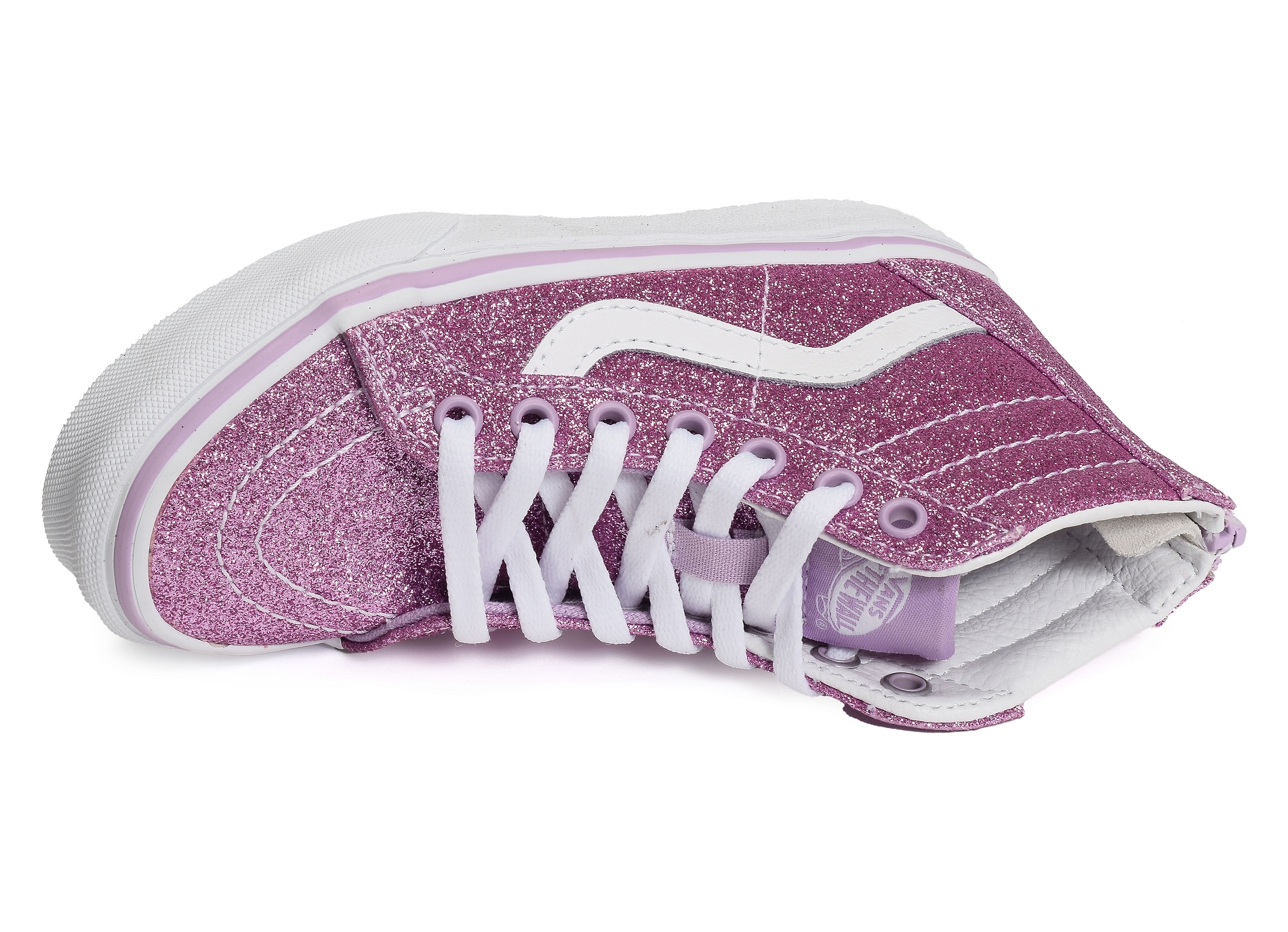 Uy sk8 hi zip glitter rose glitter
