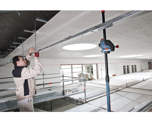 Bosch Professional GLL 3-80 lijnlaser inclusief 4 x AA batterijen, laserrichtplaat in gereedschapskoffer