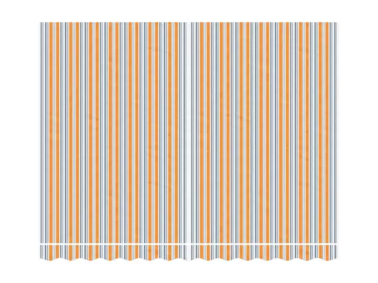 Tissu de remplacement pour auvent rayures multicolores 3,5x2,5m