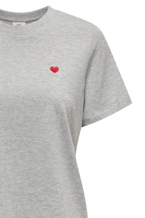 Jacqueline de Yong grijze dames t-shirt